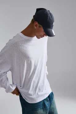 Enzyme Wash Long Sleeve Soft White