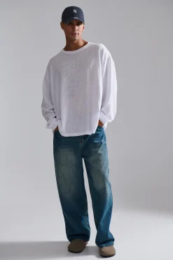 Enzyme Wash Long Sleeve Soft White