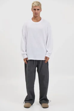 Enzyme Wash Long Sleeve Soft White