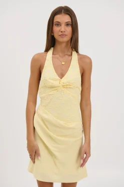 Eva Mini Dress Lemon