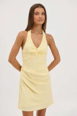 Eva Mini Dress Lemon