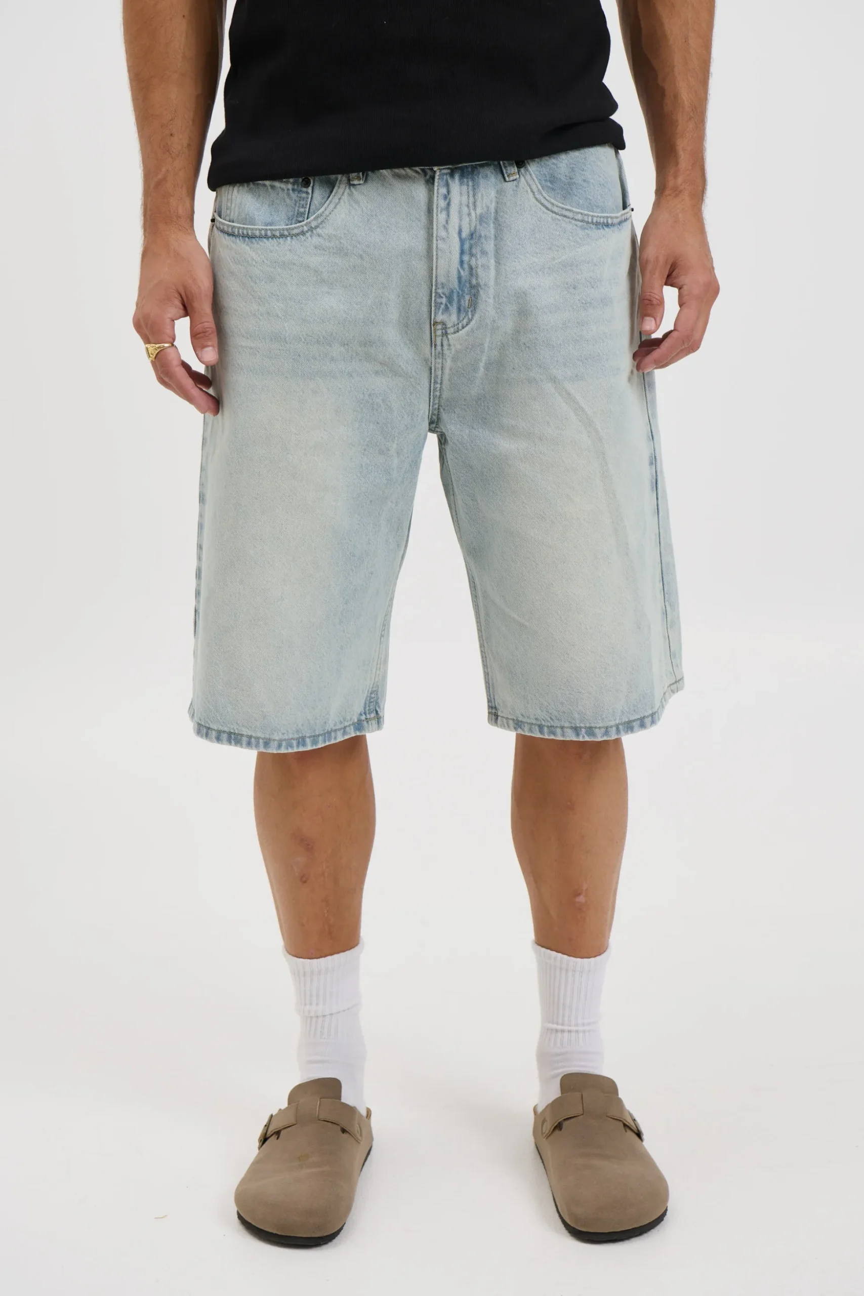 Flint Baggy Denim Jort Light
