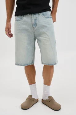 Flint Baggy Denim Jort Light