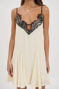 Gia Lace Mini Dress Butter