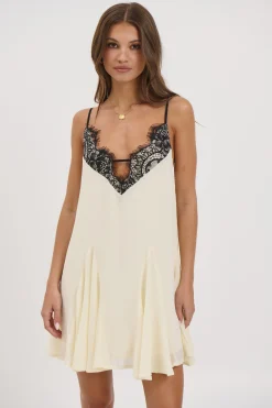 Gia Lace Mini Dress Butter