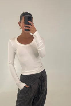 Giselle Long Sleeve White