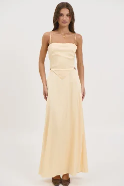 Gloria Maxi Dress Lemon