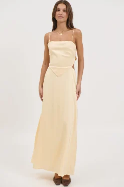 Gloria Maxi Dress Lemon