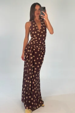 Grace Maxi Dress Chocolate