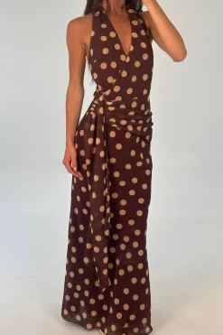 Grace Maxi Dress Chocolate