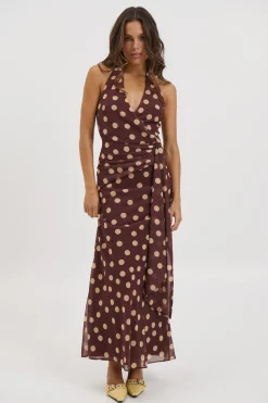 Grace Maxi Dress Chocolate