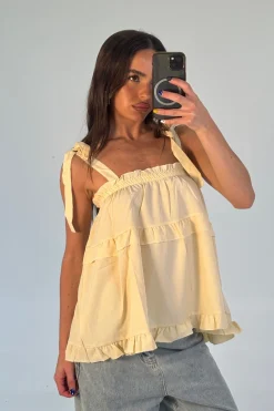 Hailey Top Lemon