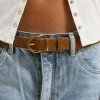 Halle Genuine Leather Belt Tan