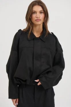 Harmony Suede Jacket Black