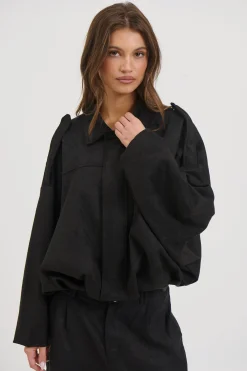 Harmony Suede Jacket Black