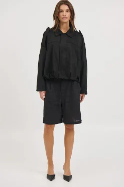 Harmony Suede Jacket Black