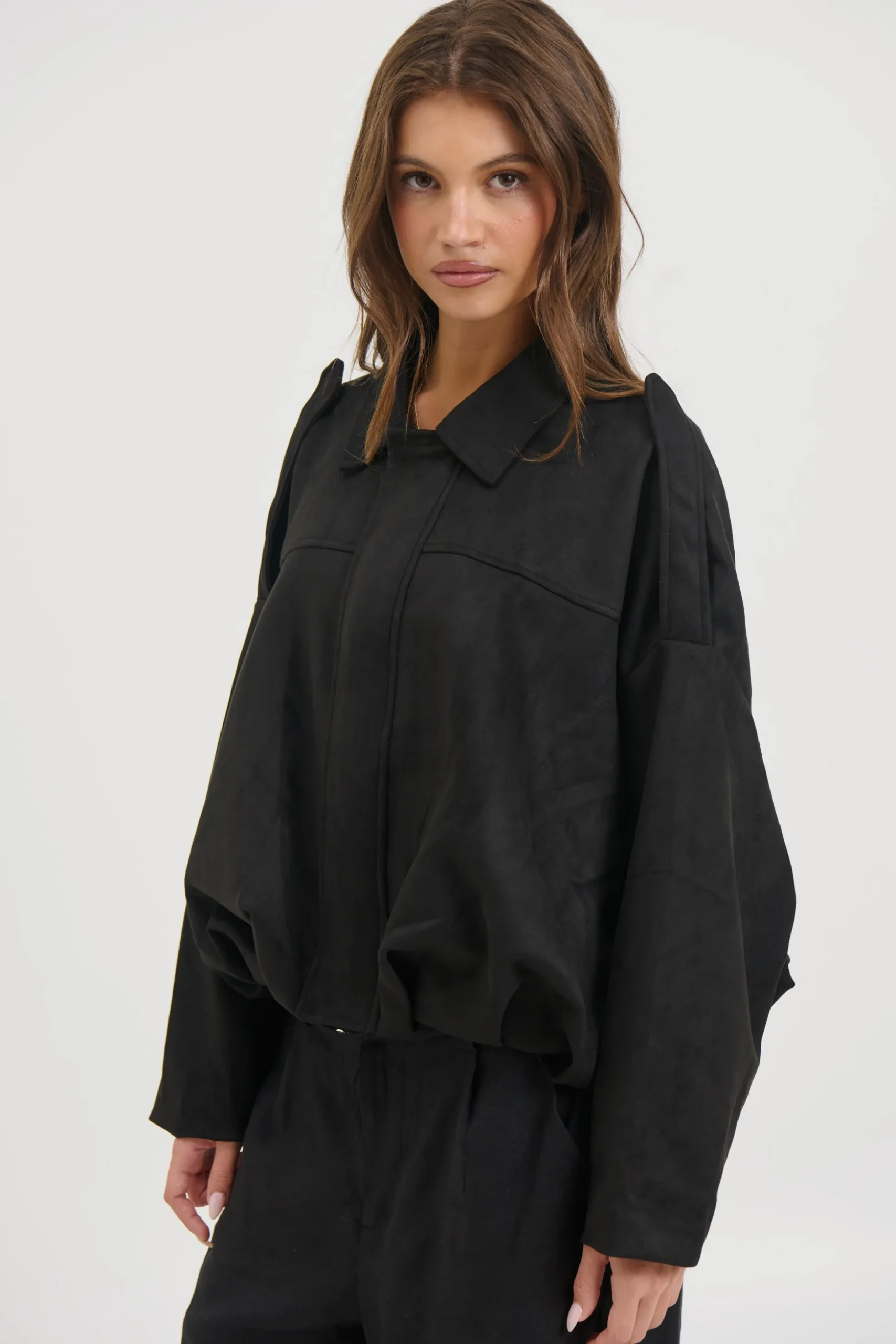 Harmony Suede Jacket Black