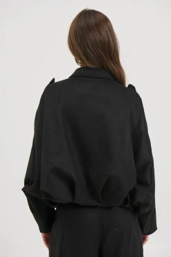 Harmony Suede Jacket Black