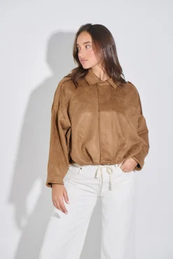 Harmony Suede Jacket Brown