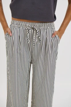 Hazel Pant Black Stripe