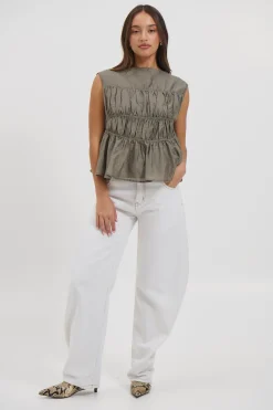 Horseshoe Denim White