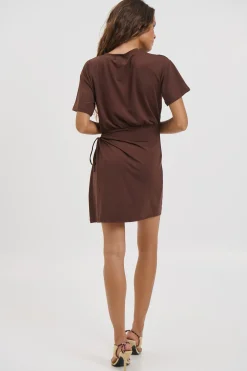 Indra Mini Dress Chocolate