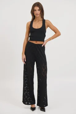 Jacinta Lace Pant Black