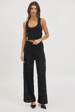 Jacinta Lace Pant Black