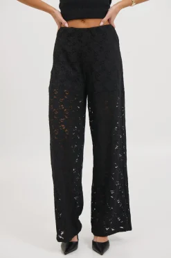 Jacinta Lace Pant Black