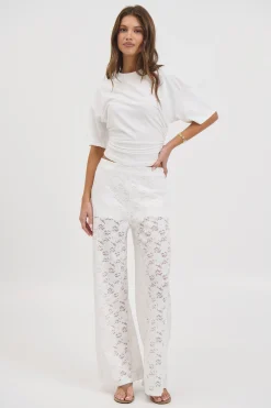 Jacinta Lace Pant White