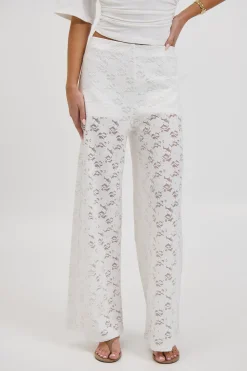 Jacinta Lace Pant White