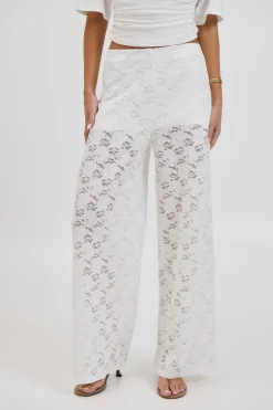 Jacinta Lace Pant White
