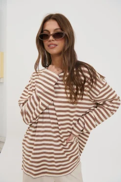 Jaida Long Sleeve Chocolate