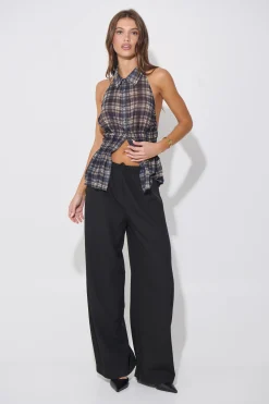 Jaylan Sleeveless Shirt Dark Grey