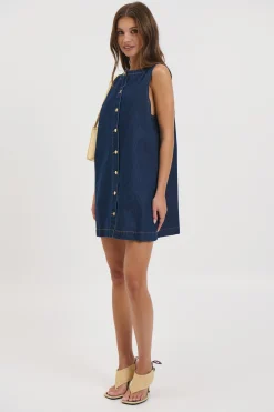 Jaymes Denim Dress Indigo