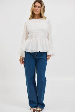 Jemimah Top White