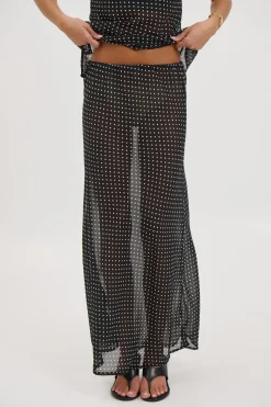 Jemma Sheer Skirt Black