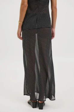 Jemma Sheer Skirt Black