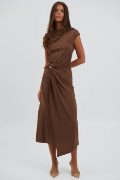 Jenna Maxi Dress Chocolate