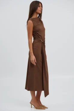 Jenna Maxi Dress Chocolate