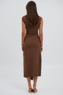 Jenna Maxi Dress Chocolate