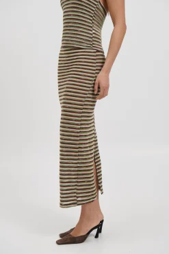 Jordy Maxi Skirt Blue Stripe