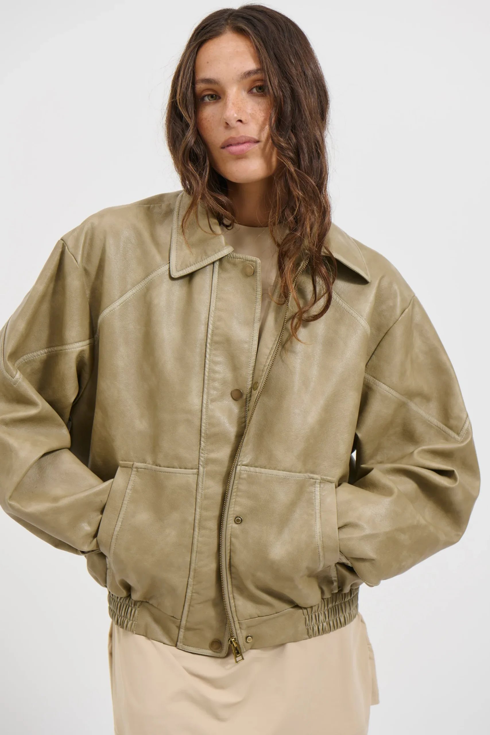 Jorja Bomber Jacket Natural
