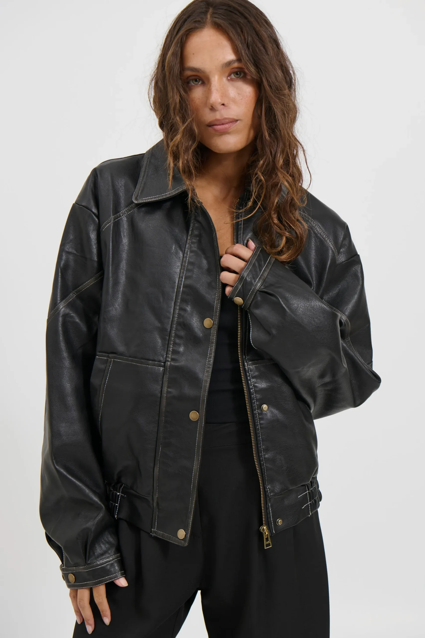 Jorja Bomber Jacket Vintage Black