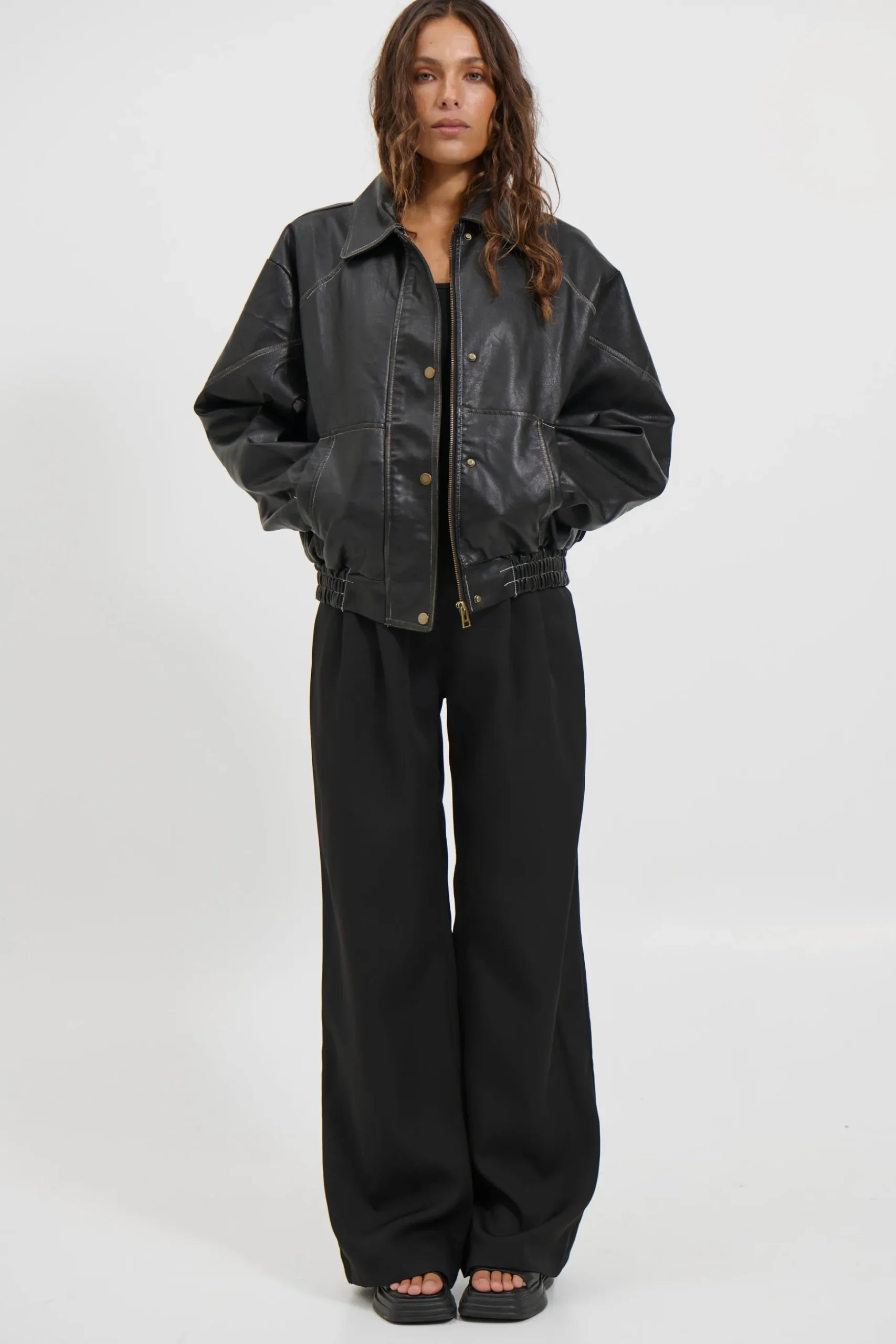 Jorja Bomber Jacket Vintage Black