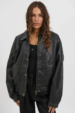 Jorja Bomber Jacket Vintage Black