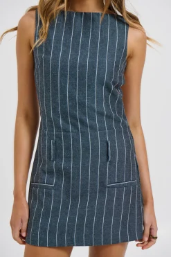 Kareena Mini Dress Blue