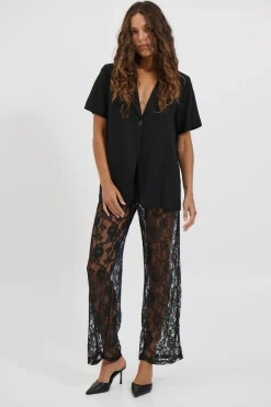 Karla Short Sleeve Shirt Black