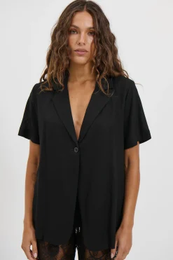 Karla Short Sleeve Shirt Black