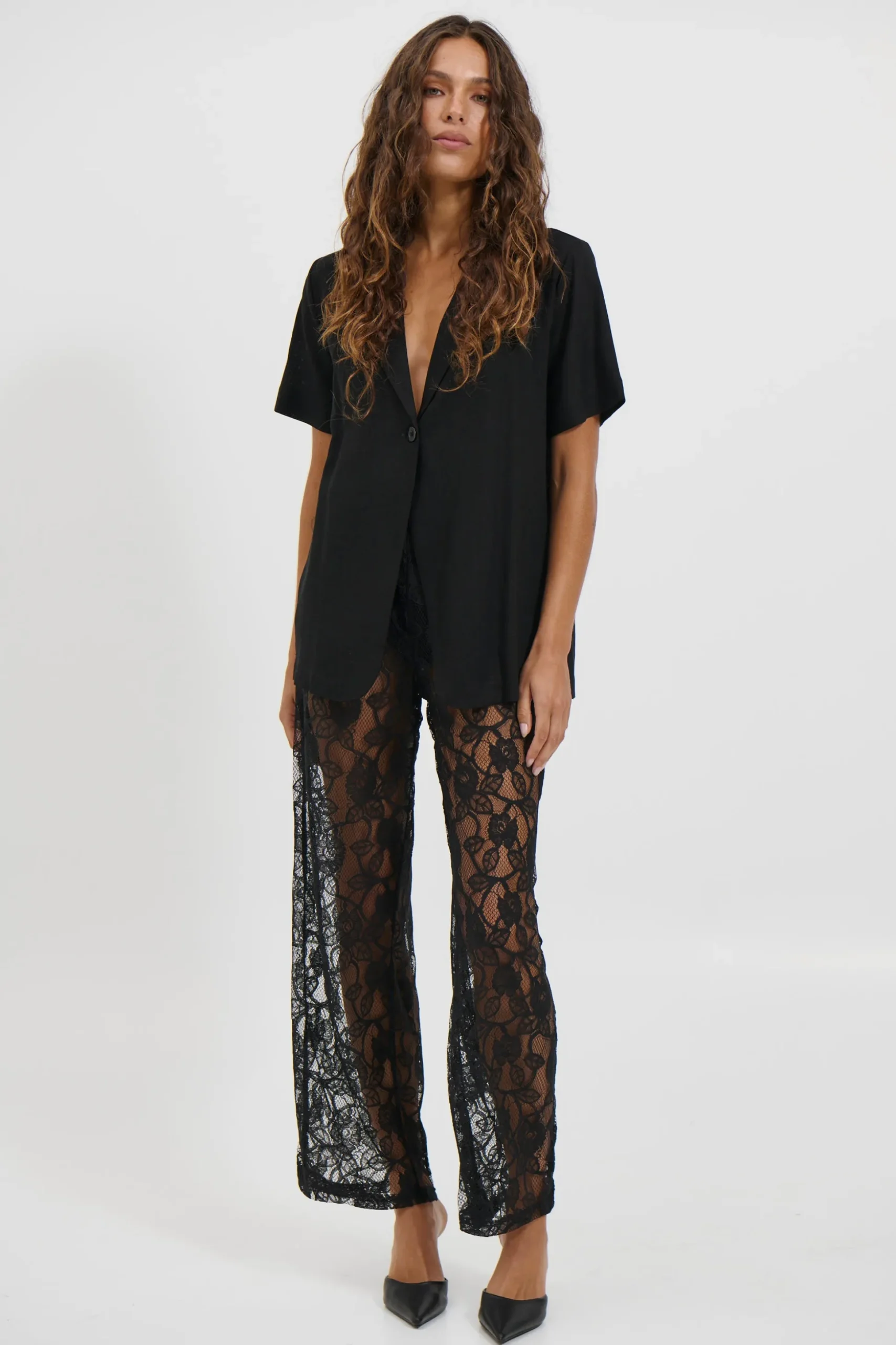 Karla Short Sleeve Shirt Black